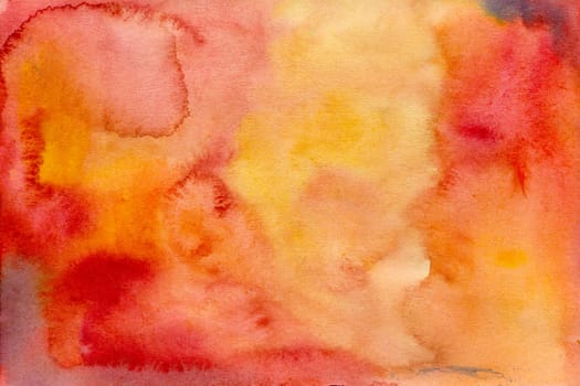 Pink-Yellow watercolor paper background texture