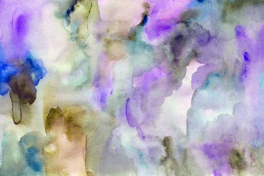 Purple -beige gradient watercolor paper background texture
