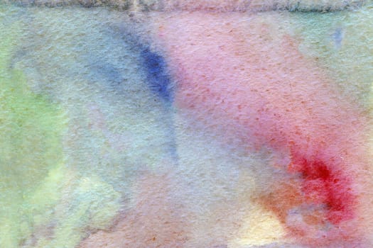 Green -yellow red watercolor paper background texture