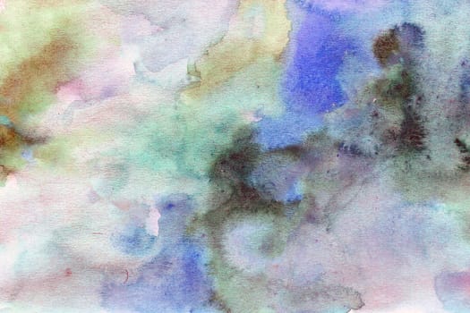 Pink gray-purple green watercolor paper background texture