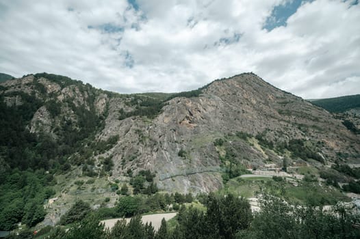 Mountains in the Pyrenees in Andorra in summer.