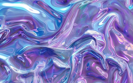 Flowing streams of abstract blue and purple liquid artistic beauty in motion and travel inspiration
