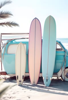 Tropical Surfing Vacation with Surfboards