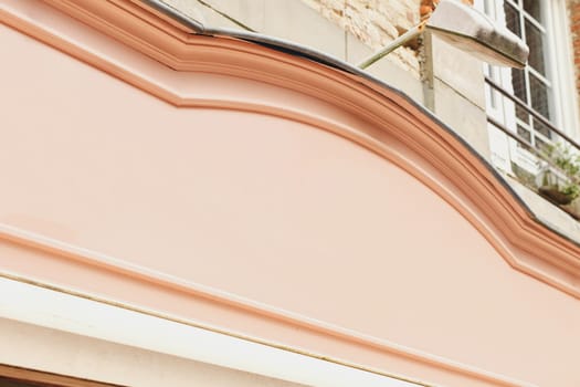 Empty Pink Signboard billboard For Mockup