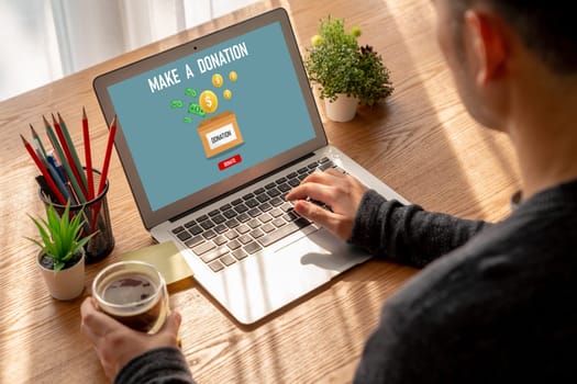 Online donation platform offer modish money sending system for people to transfer on the internet