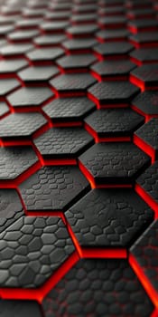 Carbon Fiber 3d Hexagon vertical Background.