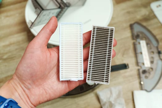 Comparing Clean Filters Vs. Dirty Robot Vacuum Filters in a Cozy Home