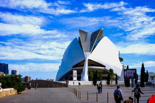 City of arts and Sciences in Spain in the city of Valencia Aquarium, Museum, water Park. 16.11.2019, Valencia, Spain