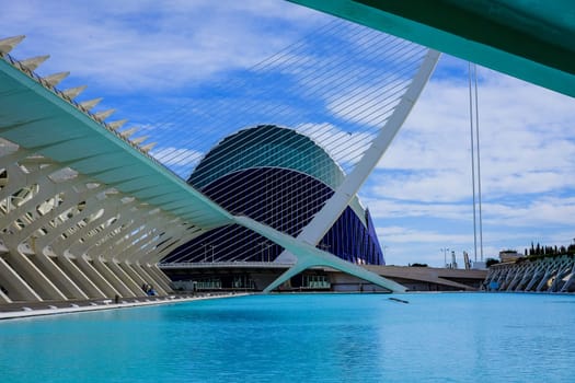 City of arts and Sciences in Spain in the city of Valencia Aquarium, Museum, water Park 16.11.2020. High quality photo