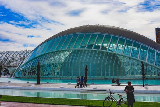 City of arts and Sciences in Spain in the city of Valencia Aquarium, Museum, water Park. 16.11.2019, Valencia, Spain