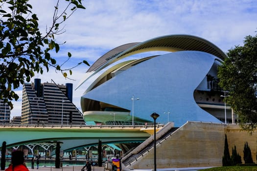 City of arts and Sciences in Spain in the city of Valencia Aquarium, Museum, water Park. 16.11.2019, Valencia, Spain . High quality photo