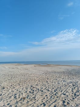 Baltic Sea from the polish coast. High quality photo. Mobile vertical photo