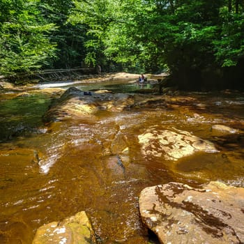 View of the Blackwater River in West Virginia