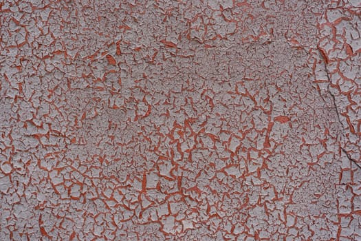 metal wall texture with brown cracked paint