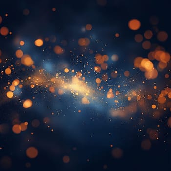 Festive abstract bokeh lights background with sparkle, glitter, glow, and blurred night particles