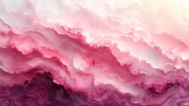Abstract pink gradient background with a fluid wave pattern and colorful textures for artistic designs
