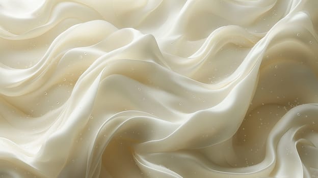 Smooth white silk fabric with delicate folds and texture, perfect for luxury background imagery