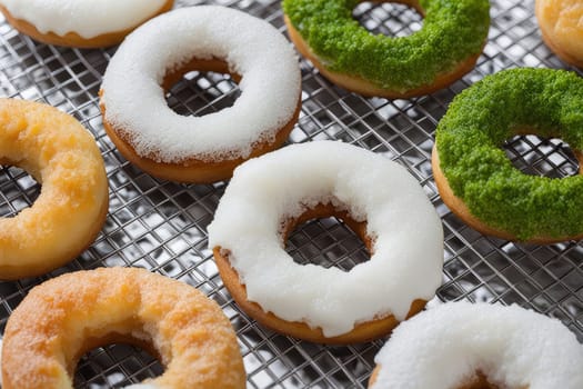 mochi donut combines the texture of Japanese mochi with the taste of classic donuts. They have a soft, chewy consistency. The main ingredient is rice flour .