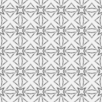 Hand painted tiled watercolor border. Black and white gorgeous boho chic summer design. Tiled watercolor background. Textile ready incredible print, swimwear fabric, wallpaper, wrapping.