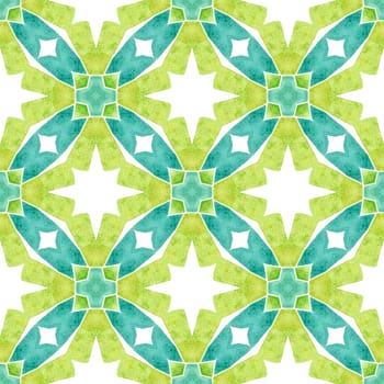 Arabesque hand drawn design. Green neat boho chic summer design. Textile ready modern print, swimwear fabric, wallpaper, wrapping. Oriental arabesque hand drawn border.