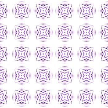 Textile ready symmetrical print, swimwear fabric, wallpaper, wrapping. Purple juicy boho chic summer design. Mosaic seamless pattern. Hand drawn green mosaic seamless border.