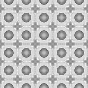 Ethnic hand painted pattern. Black and white dramatic boho chic summer design. Watercolor summer ethnic border pattern. Textile ready remarkable print, swimwear fabric, wallpaper, wrapping.