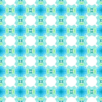 Textile ready likable print, swimwear fabric, wallpaper, wrapping. Green perfect boho chic summer design. Hand drawn green mosaic seamless border. Mosaic seamless pattern.
