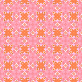 Trendy organic green border. Orange radiant boho chic summer design. Textile ready surprising print, swimwear fabric, wallpaper, wrapping. Organic tile.