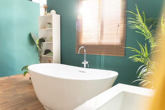 Modern bright bathroom. High quality photo