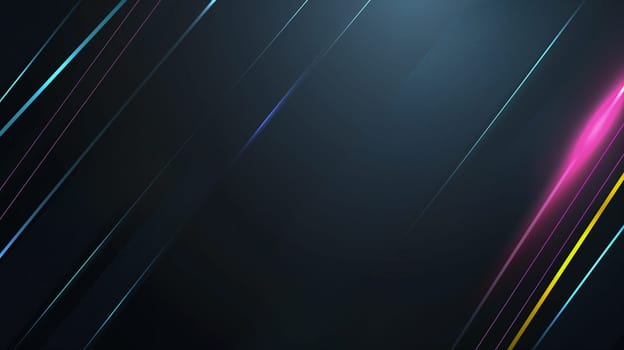 Stylish abstract modern background with colorful diagonal lines and gradient light design