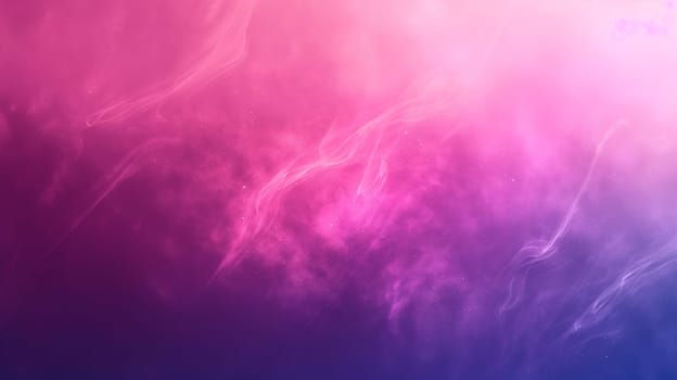 Vivid pink, purple smoke sky with bright gradient background and mystical abstract colors