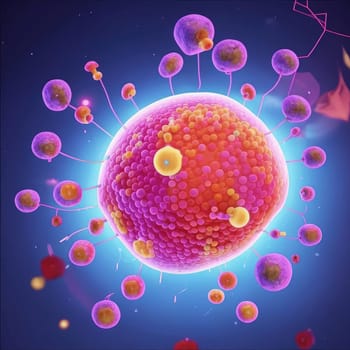 Illustration of a set of cells. Reproduction technologies. In vitro gametogenesis. This technique transforms skin cells into induced stem cells, which can then be turned into eggs and sperm.