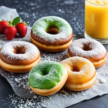 mochi donut combines the texture of Japanese mochi with the taste of classic donuts. They have a soft, chewy consistency. The main ingredient is rice flour .