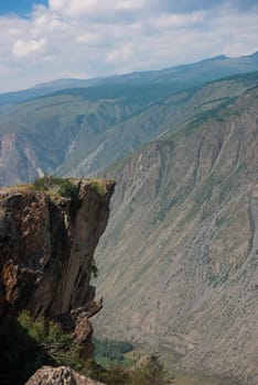 Valley of the river of Chulyshman. Altai mountains, Russia, beautiful summer day