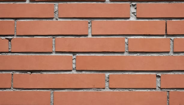 This photograph showcases a close-up view of a classic brick wall. The red bricks are arranged in a standard pattern, with visible mortar joints and a natural texture. The image captures the simple beauty and timeless appeal of this common building material.