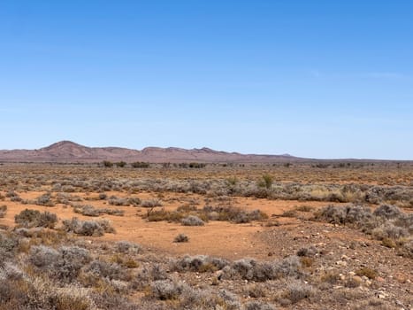 Distant mountains in Ikara Flinders Ranges South Australia near Parachilna