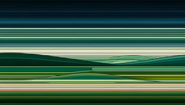 Horizontal background featuring straight lines in various shades of green with smooth tonal transitions.