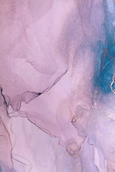 A close-up abstract image of lavender and teal ink swirls. The colors blend together, creating a beautiful and organic effect.