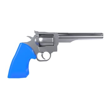 Revolver Gun isolated on white background