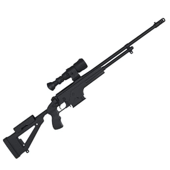 Sniper isolated on white background