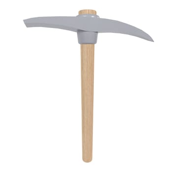 Stylized Pickaxe isolated on white background