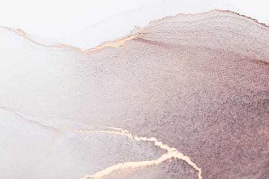 A close-up abstract image of a soft pink and white gradient background with thin, golden veins.