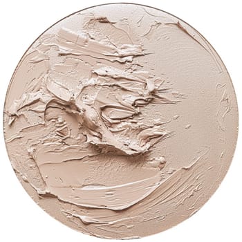 Beauty product and cosmetics texture as circle shape design, makeup blush eyeshadow powder as abstract luxury cosmetic background art