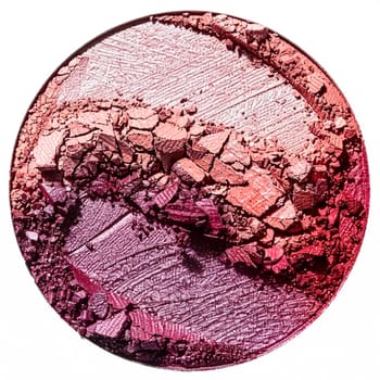 Beauty product and cosmetics texture as circle shape design, makeup blush eyeshadow powder as abstract luxury cosmetic background art