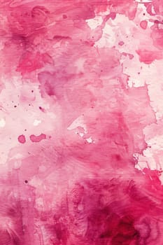 Abstract pink watercolor background with splashes of red and pink watercolor paint for beauty and art design