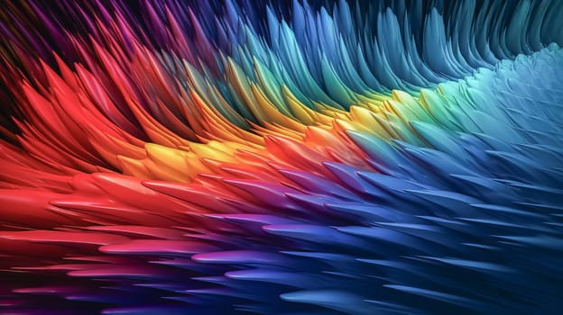 Stunning abstract multicolour spectrum. Colorful background. Ai art