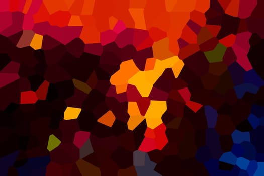 Abstract 3d square mosaic geometric geometric background or pixel pattern. Multicolored mosaic.