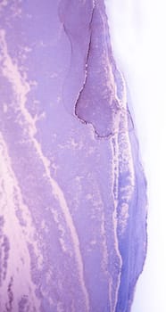 A close-up of a purple and white ink swirl.