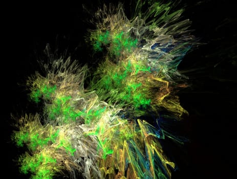 Imaginatory lush fractal texture image abstract background