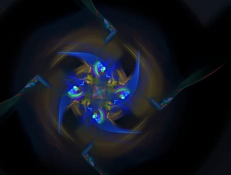 Imaginatory lush fractal texture image abstract background